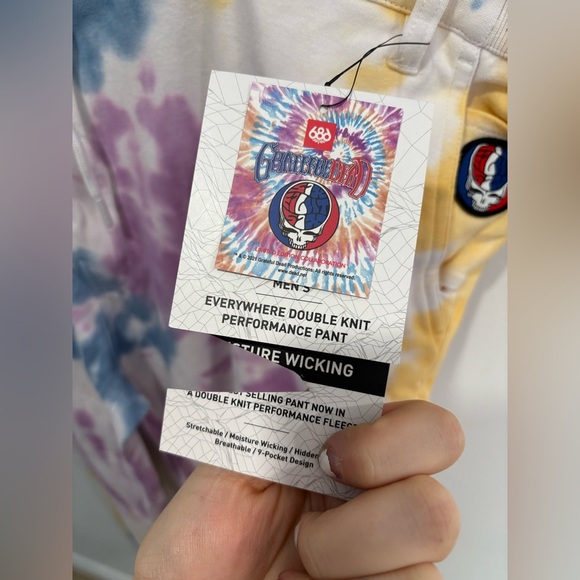 NWT- 686 Greatful Dead Everywhere performance Joggers - Picture 4 of 11